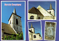 Carte Postale de l'église d'Hersin-Coupigny