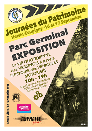 affiche des Journées Européennes du patrimoine 2017 à Hersin-Coupigny